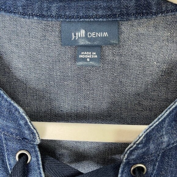J Jill Denim Dress Women’s Size Small Blue Jean - Picture 3 of 6